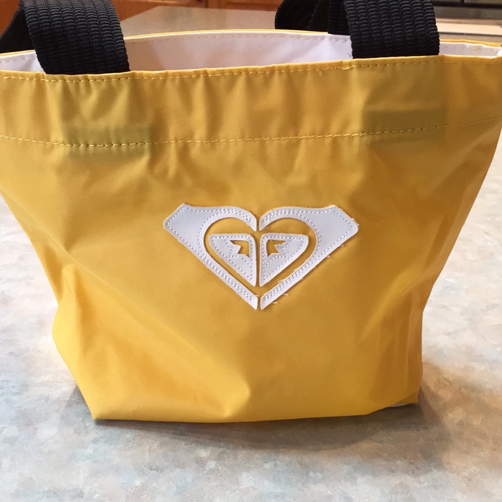 Roxy yellow small tote bag